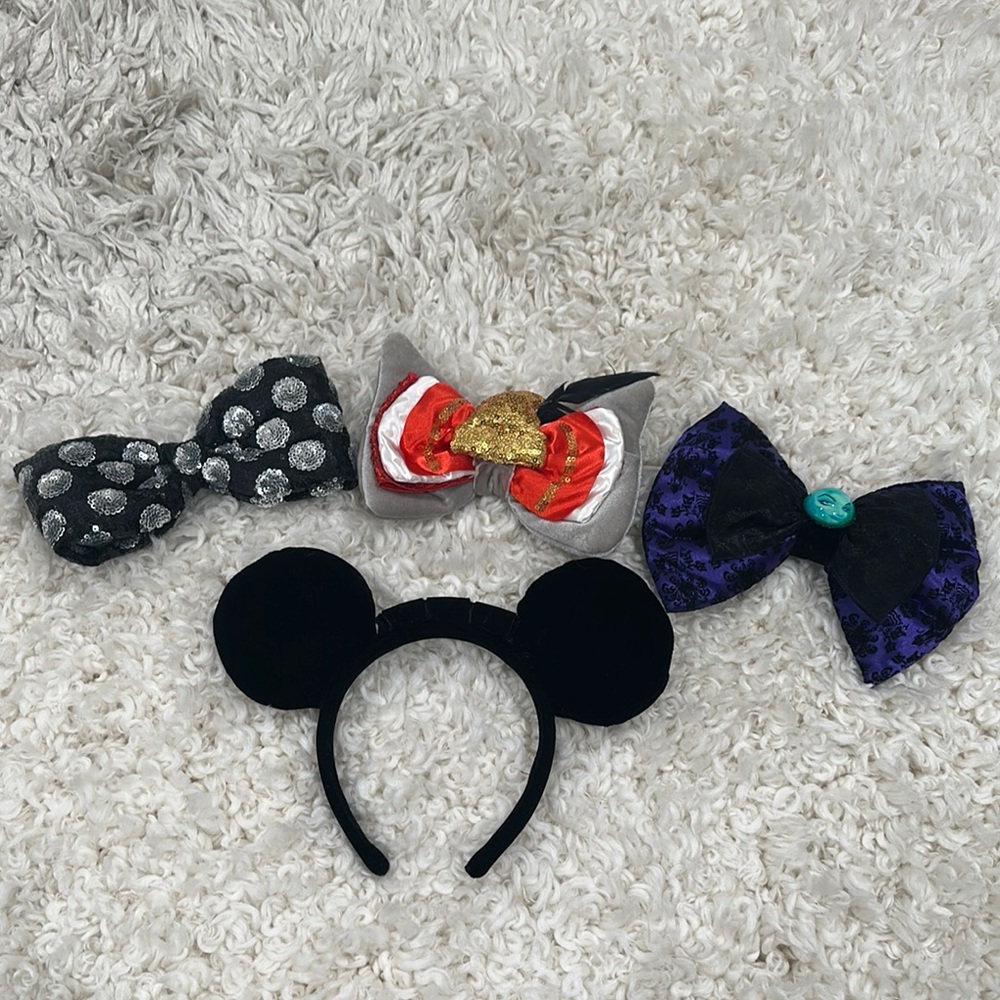 Set of Decorative Hair Bows and Headband